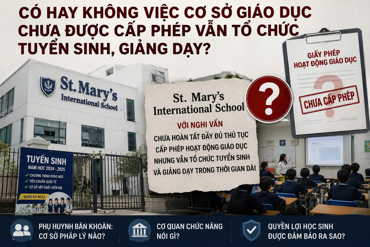 Có hay không việc cơ sở giáo dục chưa được cấp phép vẫn tổ chức tuyển sinh, giảng dạy?