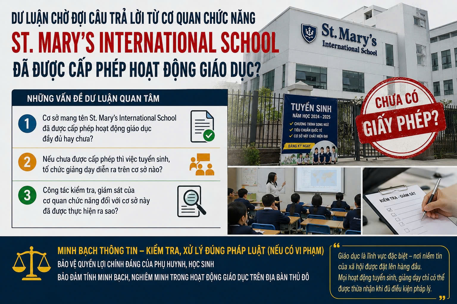 Có hay không việc cơ sở giáo dục chưa được cấp phép vẫn tổ chức tuyển sinh, giảng dạy?