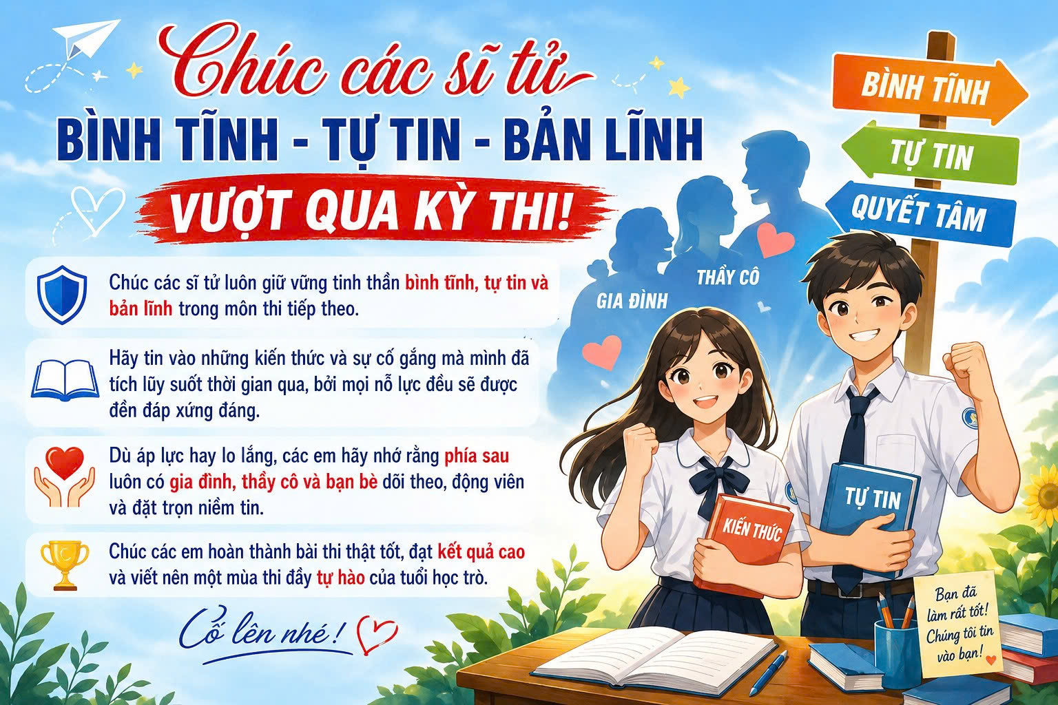 Ninh Bình: Kỳ thi vào lớp 10 tại THPT Yên Mô B diễn ra nghiêm túc, an toàn và đầy nỗ lực