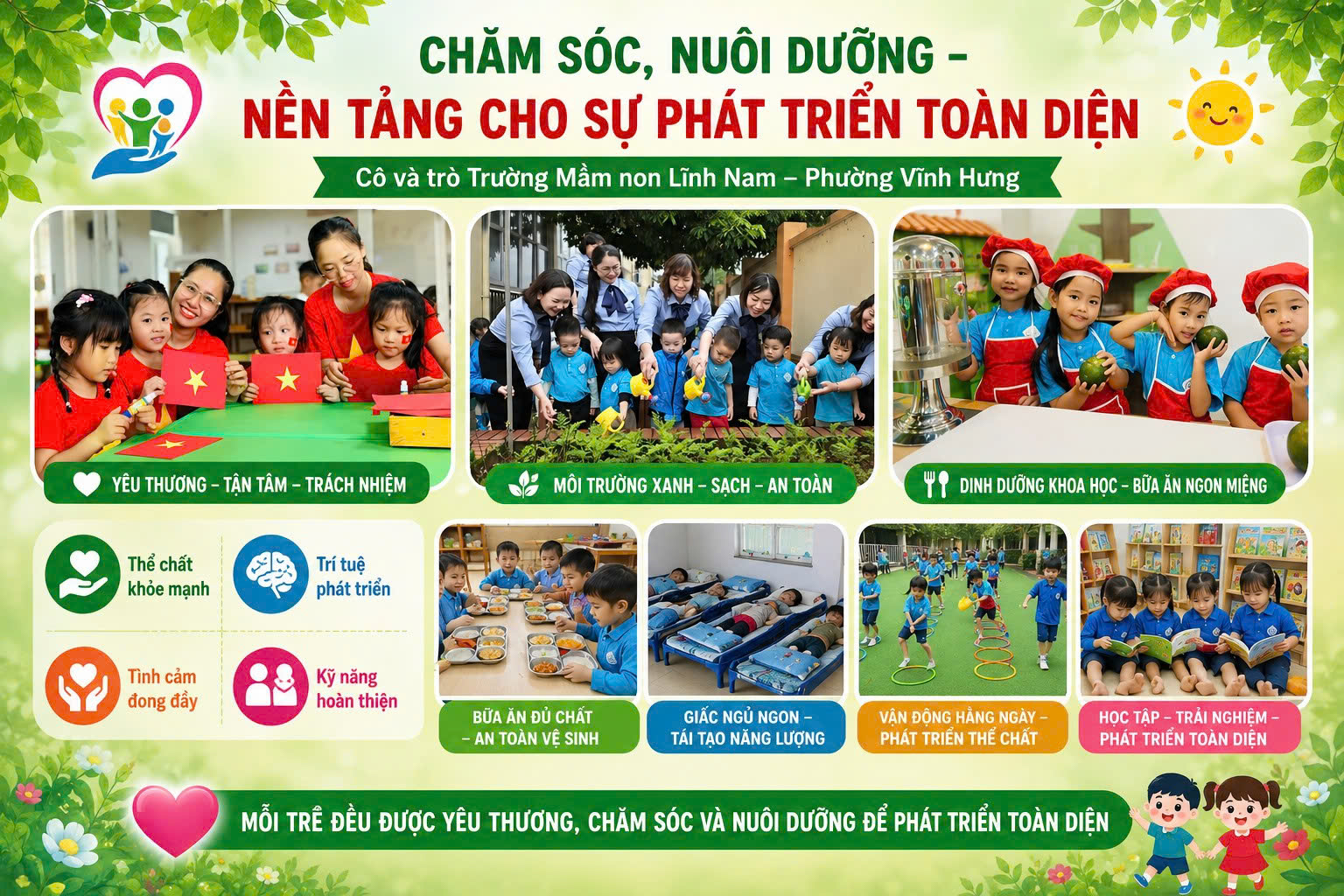Hà Nội: Trường Mầm non Lĩnh Nam – Phường Vĩnh Hưng: Kiến tạo môi trường giáo dục hiện đại, lấy trẻ làm trung tâm