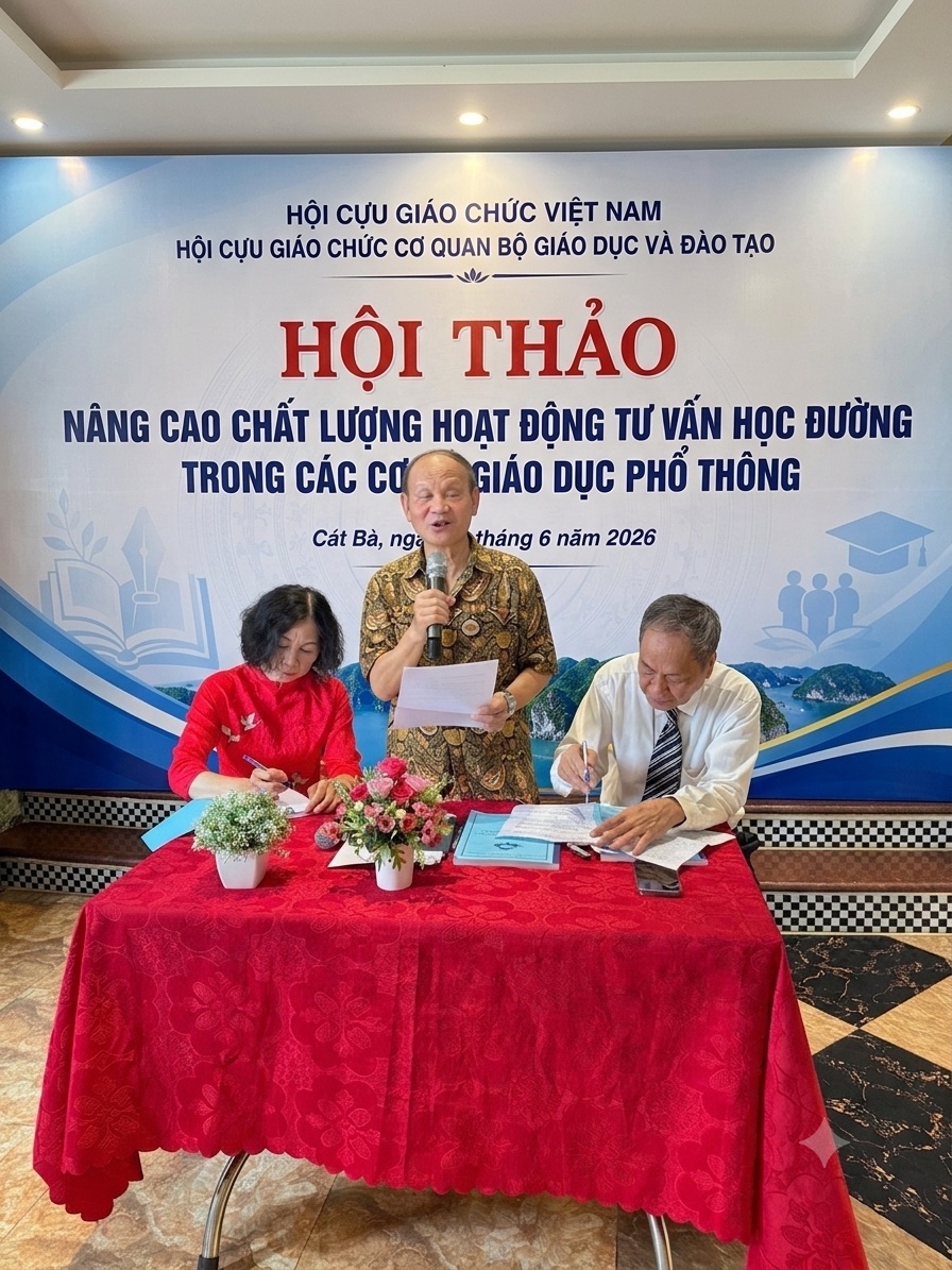 HỘI THẢO KHOA HỌC “NÂNG CAO CHẤT LƯỢNG HOẠT ĐỘNG TƯ VẤN HỌC ĐƯỜNG TRONG CÁC CƠ SỞ GIÁO DỤC PHỔ THÔNG”