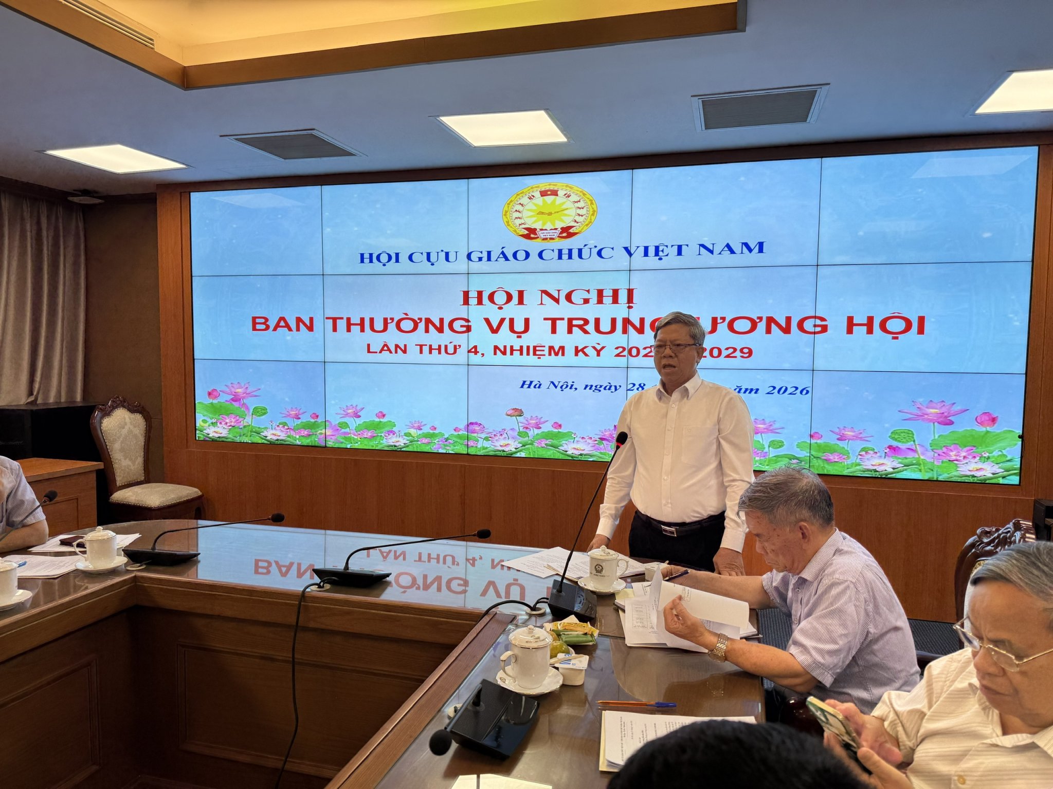 HỘI CỰU GIÁO CHỨC VIỆT NAM TỔ CHỨC HỘI NGHỊ BAN THƯỜNG VỤ LẦN THỨ IV, NHIỆM KỲ 2024–2029