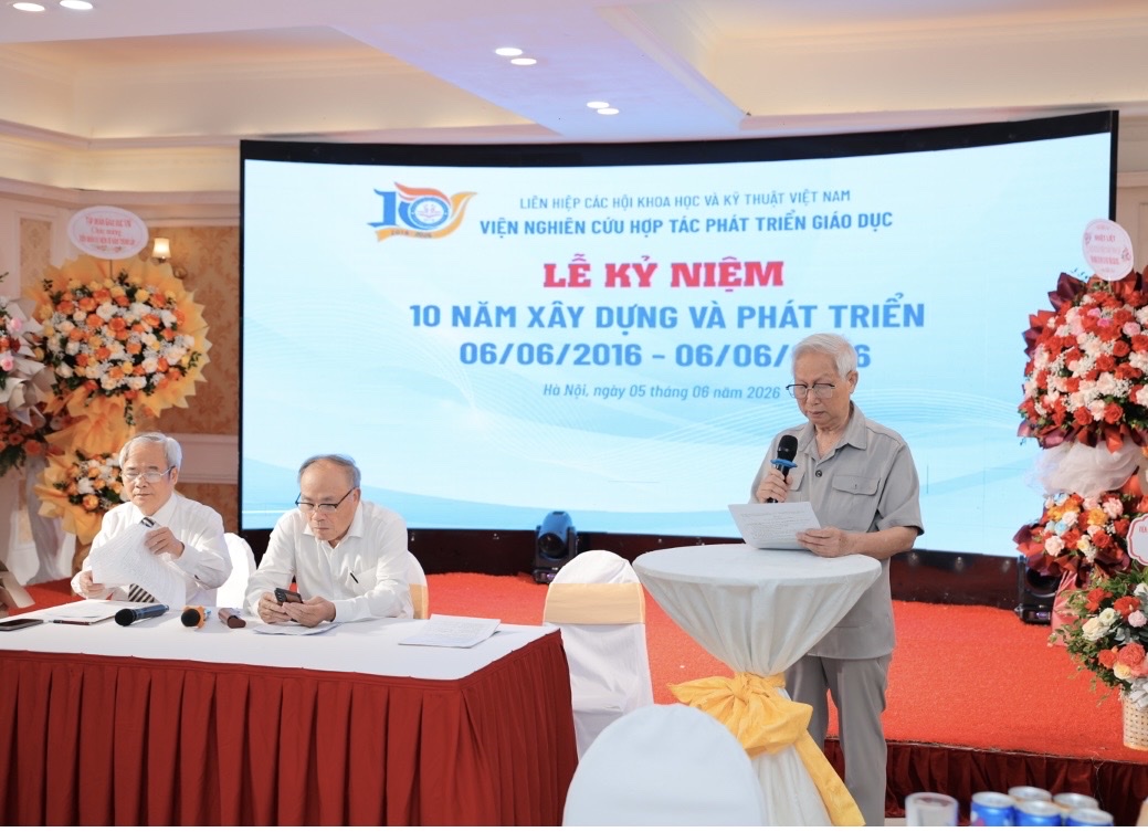 KỶ NIỆM 10 NĂM THÀNH LẬP VIỆN NGHIÊN CỨU HƠP TÁC PHÁT TRIỂN GIÁO DỤC