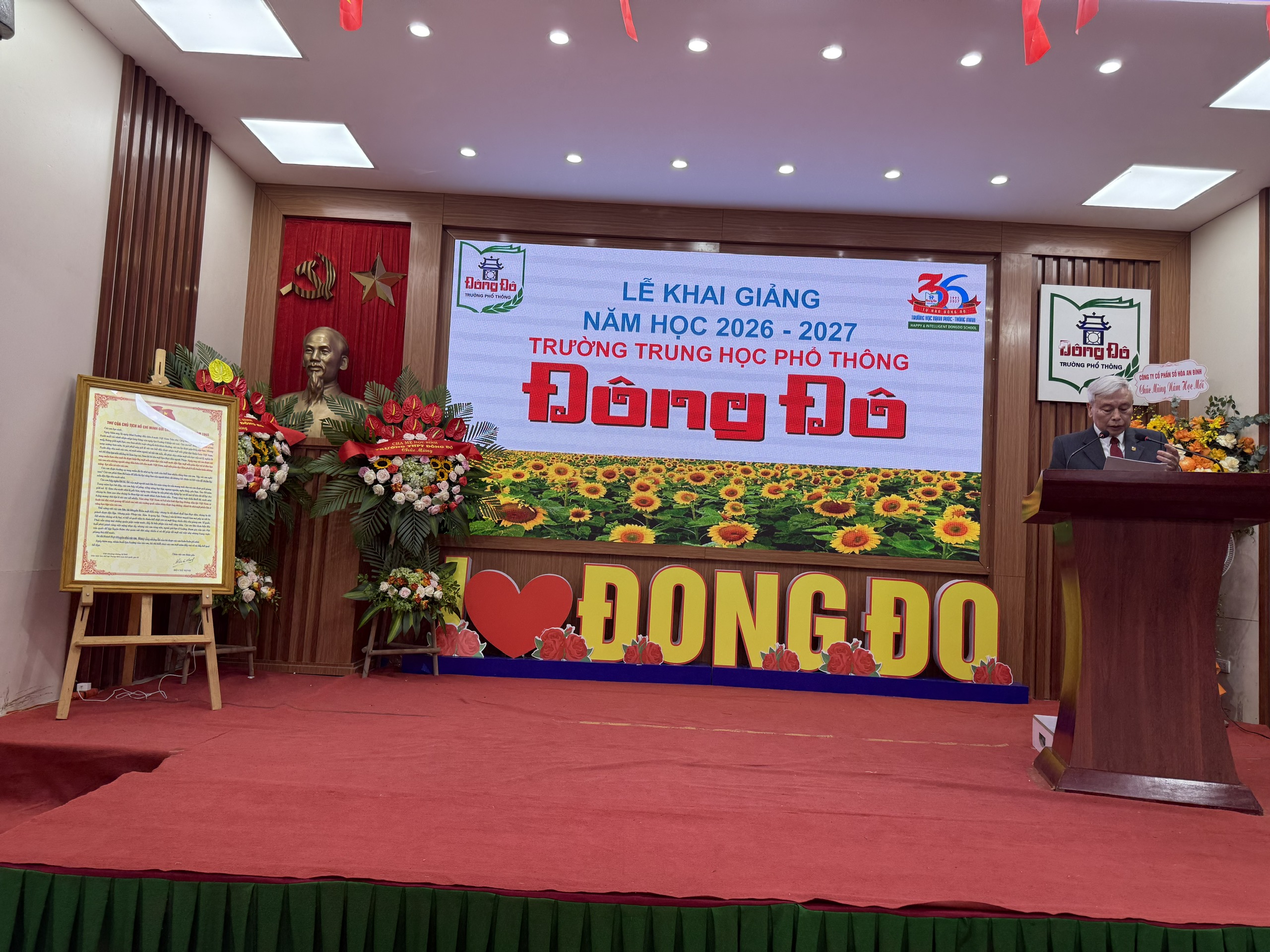 Trường THPT Đông Đô khai giảng năm học 2026–2027: Phát huy truyền thống, đẩy mạnh chuyển đổi số, xây dựng trường học Hạnh phúc – Thông minh