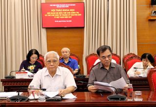 Hội thảo khoa học làm rõ mối quan hệ giữa thể chế chính trị và thể chế kinh tế trong kỷ nguyên mới