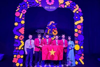 Việt Nam giành 4 Huy chương Bạc tại Olympic Sinh học quốc tế 2026, tiếp tục giữ vững vị thế trong top 8 thế giới
