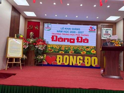 Trường THPT Đông Đô khai giảng năm học 2026–2027: Phát huy truyền thống, đẩy mạnh chuyển đổi số, xây dựng trường học Hạnh phúc – Thông minh