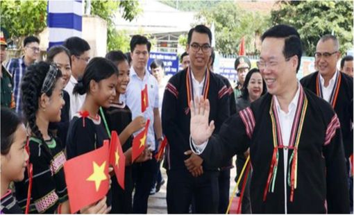 Phú Yên: Chủ tịch nước Võ Văn Thưởng dự Ngày hội Đại đoàn kết toàn dân