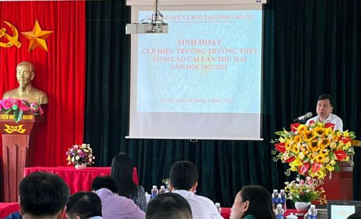CLB Hiệu trưởng 36 trường THPT tỉnh Lào Cai giao lưu gặp mặt cùng Sở GD&ĐT Lào Cai