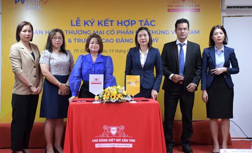 PVcomBank ký thỏa thuận hợp tác với trường Cao đẳng Việt Mỹ