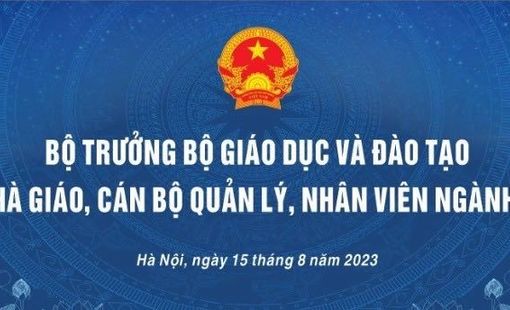Bộ trưởng Bộ GD&ĐT gặp gỡ nhà giáo, cán bộ quản lý, nhân viên ngành Giáo dục