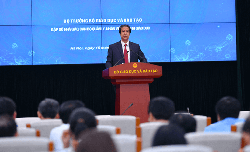 Bộ trưởng Nguyễn Kim Sơn: 4 chữ “kiên” gửi tới các nhà giáo