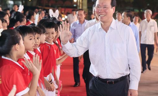 Chủ tịch nước Võ Văn Thưởng gửi thư cho thiếu niên, nhi đồng nhân dịp Tết Trung thu
