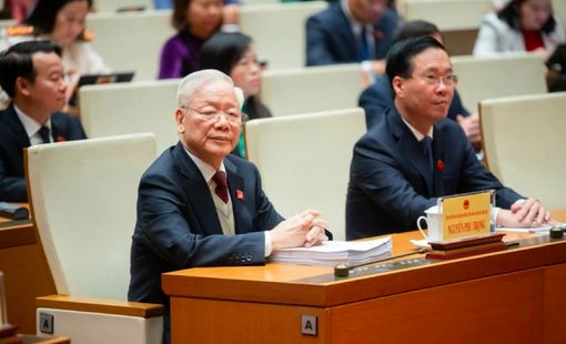 Tổng bí thư Nguyễn Phú Trọng dự khai mạc kỳ họp bất thường lần thứ 5 của Quốc hội