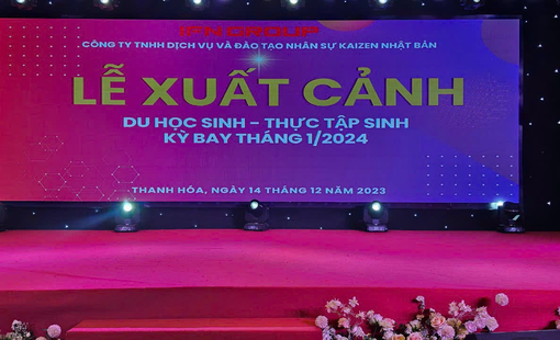 Lễ xuất cảnh Du học sinh – Thực tập sinh kỳ bay tháng 1/2024 đến Nhật Bản