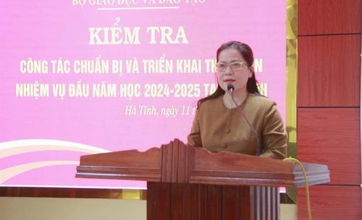 Bộ GD&ĐT thực hiện kiểm tra công tác đầu năm học