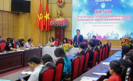 Phòng GD&ĐT Ba Đình tổ chức đối thoại, gỡ vướng trong giáo dục