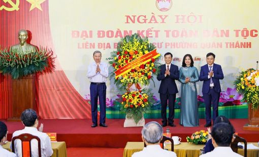 Tổng Bí thư Tô Lâm dự Ngày hội Đại đoàn kết tại phường Quán Thánh