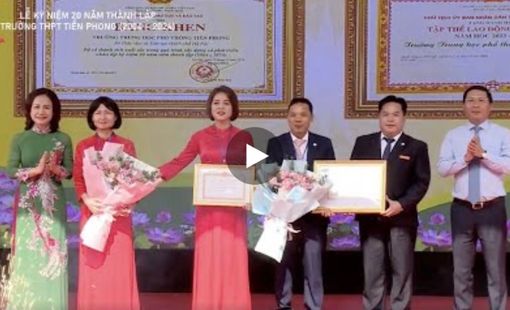 Lễ Kỷ Niệm 20 Năm Thành Lập Trường THPT Tiền Phong: Chặng Đường Phát Triển Mới