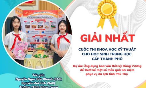 Phú Thọ: Trường THCS Nông Trang có bốn dự án khoa học kỹ thuật cấp thành phố năm học 2024 - 2025 đều đoạt giải