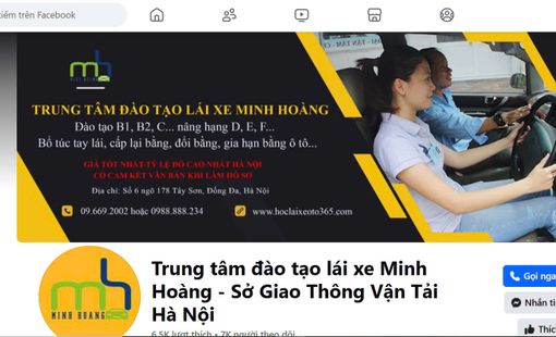Hà Nội: Trung tâm đào tạo lái xe Minh Hoàng vẫn ngang nhiên tuyển sinh bất chấp không được cấp phép?