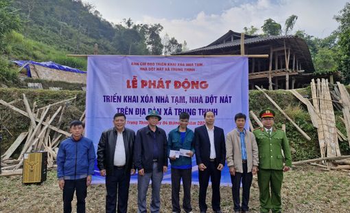 Hà Giang: xã Trung Thịnh(Xín Mần) phát động xóa nhà tạm nhà dột nát
