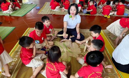 Lào Cai: Trường Mầm non Hoa Đào xây dựng trường mầm non lấy trẻ làm trung tâm