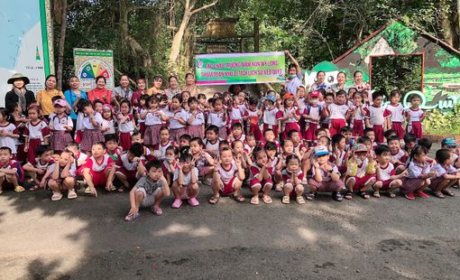 TRƯỜNG MẦM NON MỸ LONG TỔ CHỨC CHO TRẺ VỀ NGUỒN KHU DI TÍCH XẺO QUÝT