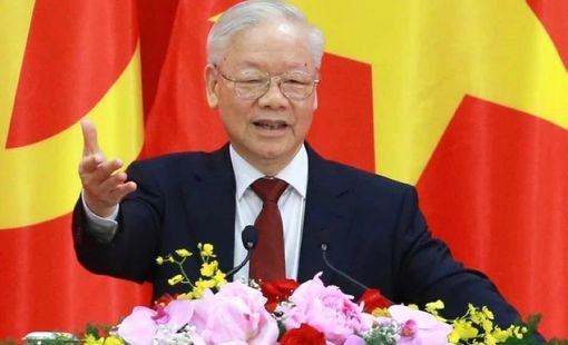 Tổng Bí thư Nguyễn Phú Trọng được trao tặng Huân chương Sao Vàng