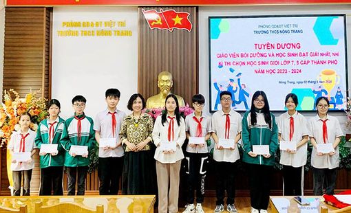Phú Thọ: Trường THCS Nông Trang (Việt Trì) xây dựng môi trường học tập toàn diện, uy tín