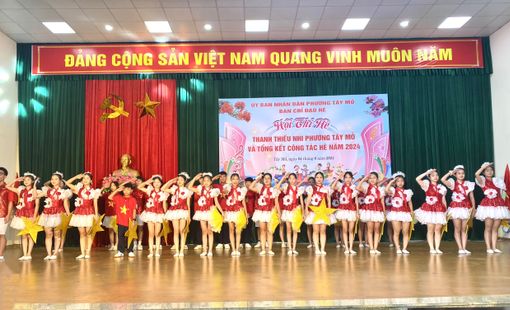 Hà Nội: Sôi nổi các hoạt động hè trong phong trào chăm sóc thiếu niên, nhi đồng năm 2024 tại phường Tây Mỗ