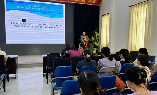 Tập Huấn Công Tác Đảm Bảo An Toàn Thực Phẩm Tại Bếp Ăn Tập Thể Trường Học