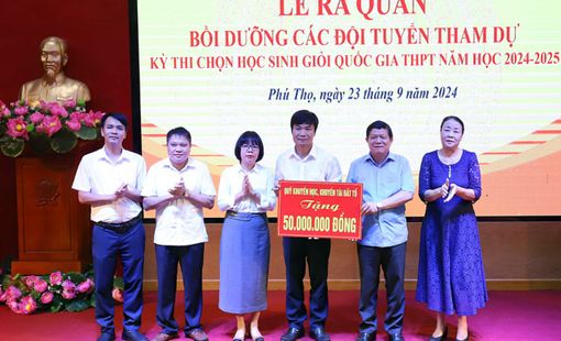 Phú Thọ tổ chức lễ ra quân bồi dưỡng các đội tuyển tham dự Kỳ thi chọn học sinh giỏi quốc gia THPT năm học 2024 - 2025