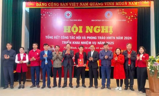 Ninh Bình: Hội nghị Tổng kết Công tác Hội và Phong trào Chữ thập đỏ năm 2024 và Nhiệm vụ trọng tâm năm 2025