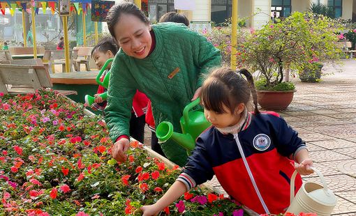 Lào Cai: Ra quân tổng vệ sinh môi trường “Vì cuộc sống xanh và văn minh” tại Trường Tiểu học Bắc Cường
