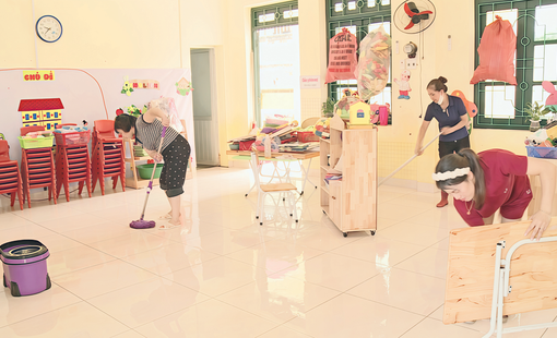 Bắc Ninh khẩn trương khắc phục hậu quả mưa lũ, sẵn sàng đĩn học sinh trở lại trường học