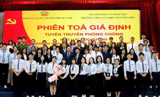 Hà Nội: Giáo dục pháp luật qua thực tiễn – mô hình “Phiên tòa giả định” lan tỏa tại Trường Nguyễn Siêu