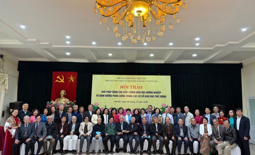 HỘI CỰU GIÁO CHỨC CƠ QUAN BỘ GIÁO DỤC VÀ ĐÀO TẠO TỔ CHỨC HỘI THẢO KHOA HỌC VỀ GIẢI PHÁP NÂNG CAO CHẤT LƯỢNG GIÁO DỤC HƯỚNG NGHIỆP VÀ ĐỊNH HƯỚNG PHÂN LUỒNG