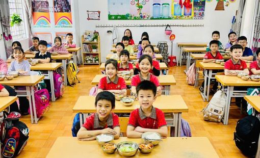 Trường tiểu học Dữu Lâu (Việt Trì) Nâng cao chất lượng bữa ăn bán trú