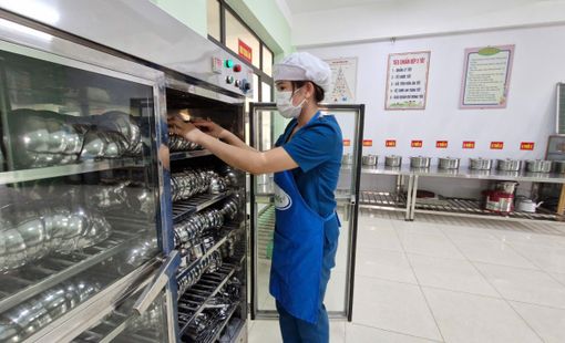 Phú Thọ: Bậc học mầm non huyện Cẩm Khê đảm bảo vệ sinh an toàn thực phẩm tại bếp ăn bán trú
