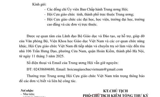 Thông báo chuyển trụ sở làm việc