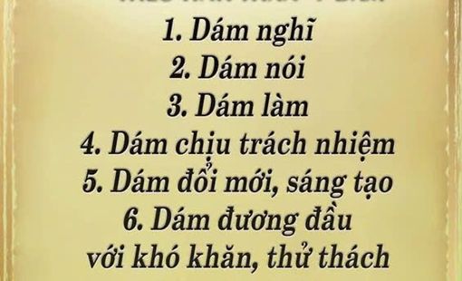 NỘI DUNG, GIÁ TRỊ TINH THẦN “7 DÁM” CỦA CÁN BỘ QUÂN ĐỘI NHÂN DÂN VIỆT NAM