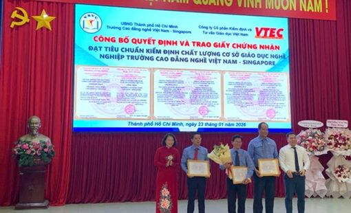 TÍCH HỢP KIỂM ĐỊNH CHẤT LƯỢNG VÀO CHIẾN LƯỢC PHÁT TRIỂN CỦA CƠ SỞ GIÁO DỤC NGHỀ NGHIỆP: MINH CHỨNG TỪ TRƯỜNG CAO ĐẲNG NGHỀ VIỆT NAM - SINGAPORE.