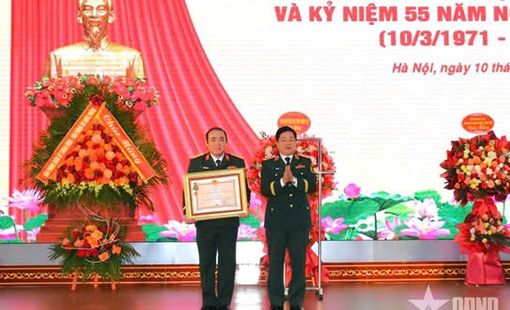 Khoa Sư phạm quân sự - Học viện Chính trị tổ chức Lễ đón nhận Huân chương Bảo vệ Tổ quốc và Kỷ niệm 55 năm ngày truyền thống