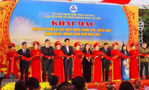 Lào Cai khai mạc Hội báo Xuân và chuỗi hoạt động trưng bày, triển lãm mừng Đảng, mừng Xuân Bính Ngọ 2026