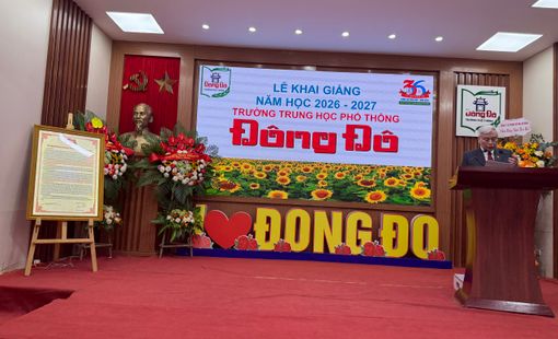Trường THPT Đông Đô khai giảng năm học 2026–2027: Phát huy truyền thống, đẩy mạnh chuyển đổi số, xây dựng trường học Hạnh phúc – Thông minh