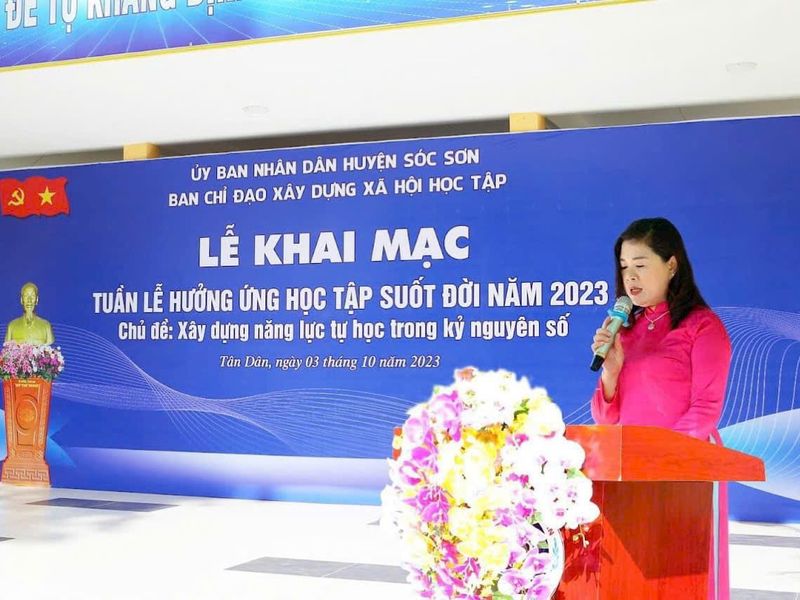 SÓC SƠN: KHAI MẠC TUẦN LỄ HƯỞNG ỨNG HỌC TẬP SUỐT ĐỜI NĂM 2023