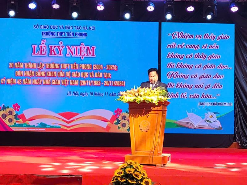 Lễ Kỷ Niệm 20 Năm Thành Lập Trường THPT Tiền Phong: Chặng Đường Phát Triển Mới