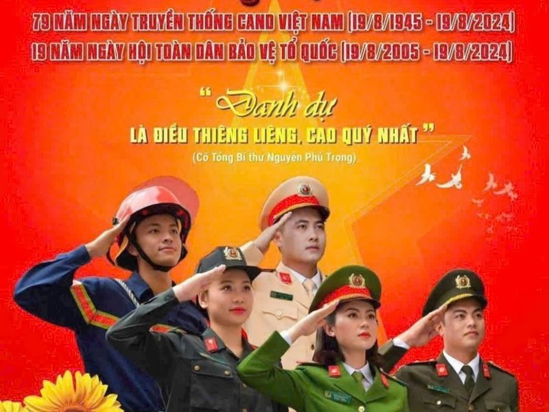 Kỷ niệm 79 năm ngày truyền thống Công an Nhân dân Việt Nam (19/8/1945 - 19/8/2024)