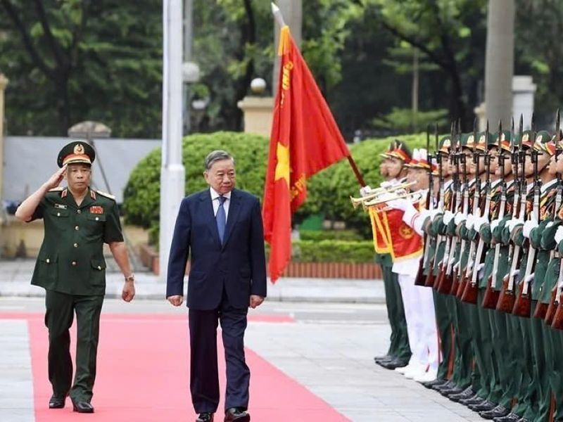 Tổng Bí thư, Chủ tịch nước Tơ Lâm dự Lễ khai giảng tại Học viện Quốc phịng
